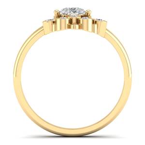 Bagues de fiançailles REYES en argent sterling 925 avec moissanite certifiée GRA, nouveau design, prix de gros, bijoux fins en or jaune 14 carats - Product Image 4