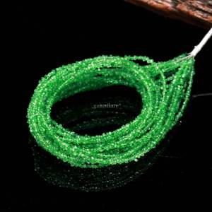 Cuentas de diamante Herkimer verde AAA de 2-3 mm, pequeñas, crudas, sin cortar, para la fabricación de joyas, venta al por mayor. - Product Image 4
