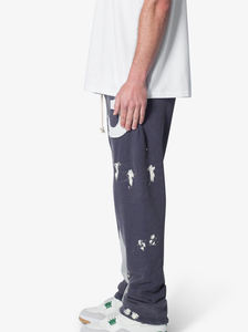 Pantalones Deportivos Grises de Corte Holgado para Hombre, de Alta Calidad, con Bloques de Color, al por Mayor - Product Image 6