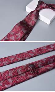 Cravate pour homme, professionnelle, formelle, en jacquard haute densité, nouvelle cravate vintage de 7 cm pour marié, mariage, cravate à nouer - Product Image 5