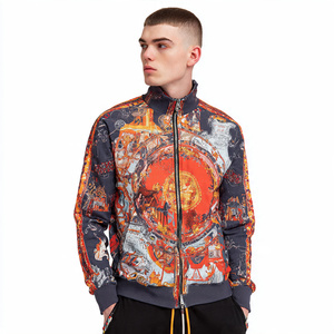 OEM Stand Collar Printed Training Jacket Men Sportswear Sublimation Training Jackets Mens High Quality Printed <b>Trainer</b> Jacket's - Product Image 6