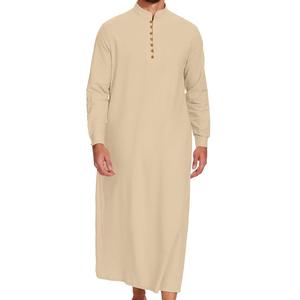 Thobes Daffah pour hommes arabes saoudiens, style moderne 2026, couleur unie, thermique, grande taille, style urbain, vente en gros, Jubbah Thobes - Product Image 1