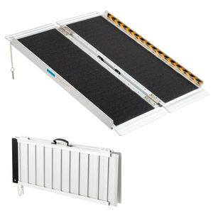 Rampa Pieghevole in Alluminio da 3 Piedi per Scooter e Sedie a Rotelle, Dispositivo di Assistenza Portatile Antiscivolo - Product Image 1