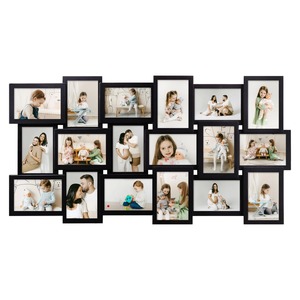 Cadre photo rectangulaire élégant en métal, affichage vertical sur table, finition argentée - Product Image 2