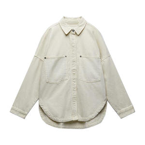 Servicio OEM, Camisas Vaqueras de Mezclilla para Mujer al por Mayor, Estilo Urbano con Botones, Personalizables, de Alta Calidad para Uso Diario - Product Image 1