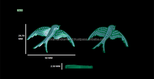 จี้สร้อยคอรูปนกพิราบประดับเพชรแล็บโกรว์ ดีไซน์หรูหรา พรีเมียม เงินแท้ 925 ชุบโรเดียม  ของขวัญเครื่องประดับสำหรับทุกเพศ - Product Image 6