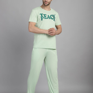 Créez votre propre logo, vêtements décontractés pour hommes, ensemble de survêtement d'été de haute qualité 100% coton, 2 pièces (t-shirt et pantalon) - Product Image 1