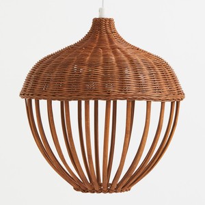 Lampes suspendues en rotin en forme de gland pour chambres d'enfants, abat-jour tressés à la main - Product Image 3