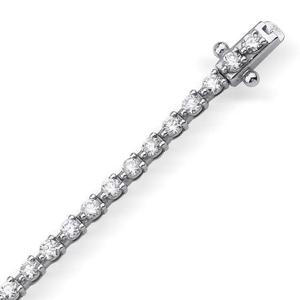 Bracelet tennis moderne en moissanite, taille brillant rond, bijou élégant pour les fêtes, les mariages et le quotidien - Product Image 3