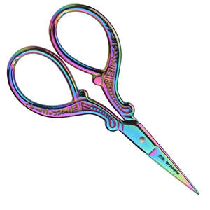 Tijeras afiladas Tijeras de costura para costura Artesanía Diy Multicolor Pequeño 3,6 pulgadas Tijeras de bordado de acero inoxidable - Product Image 1