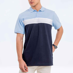 เสื้อโปโลสำหรับผู้ชายรุ่นที่ดีที่สุดเสื้อยืดโปโลสำหรับเล่นกอล์ฟของผู้ชายลายสีทึบพิมพ์โลโก้ที่กำหนดเองและปักลาย - Product Image 1