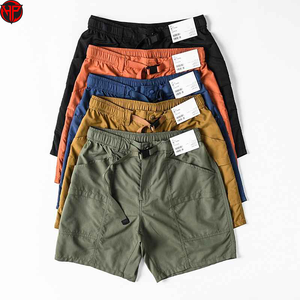 Men's Large Size Summer Sports Cargo Shorts Mid Waist Loose Straight Tube Woven Closure Breathable Solid Fishing Shorts - Product Image 4