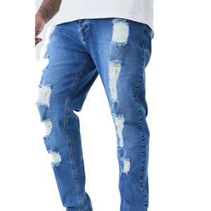 Nueva temporada de invierno profesional lavado ácido pantalones vaqueros ropa hombres pantalones vaqueros desgastados para hecho en Pakistán para la industria de taxis - Product Image 4