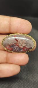 Meilleures ventes : Cabochon rainuré en laiton d'agate Crazy Lace, magnifique pierre précieuse de guérison en cristal pour la fabrication de bijoux et la sertissage - Product Image 2