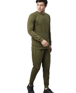 Venta al por mayor en blanco hombres Joggers trajes deportes chándales logotipo personalizado algodón transpirable Slim Fit hombres chándal conjuntos para hombres - Product Image 1