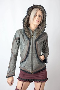 Veste en cuir de luxe à motif python pour femme, en cuir de vache véritable, collection mode, service OEM ODM, échantillons disponibles en gros - Product Image 5
