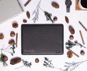 Premium Leather Computer Mouse <b>Pad</b> Anti Skid Backing Large <b>Writing</b> Surface Personalized Executive Office Mat LMP-0062 - Product Image 2