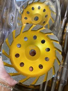 180mm Diamond Grinding <b>Cup</b> Wheel Segmented Disc <b>for</b> Concrete Floor Polishing Deburring Angel Grinder Durable Metal Bonding Agent - Product Image 5