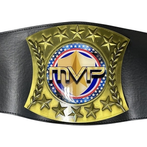 OEM Custom Champion Belt Championship Wrestling Boxing MMA Title Belt Premium Leather Strap Gold <b>Metal</b> <b>Plates</b> Logo Branding - Product Image 5