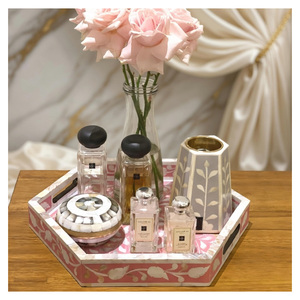 Quemador de incienso árabe de lujo con incrustaciones de nácar y hueso, diseño con aroma a rosas, caja de resina, modelo 2026 - Product Image 4