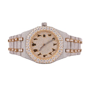 Reloj de Lujo con Cristal de Zafiro y Moissanita VVS1, Movimiento Seiko de Cuarzo, Acero Inoxidable, Resistente al Agua 10 Bar, Regalo de Aniversario - Product Image 1