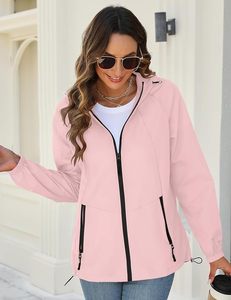 Rain <b>Jacket</b> for <b>Women</b> Waterproof Lightweight Windbreaker <b>Jacket</b> with Hood <b>Packable</b> Raincoat with Pockets - Product Image 5