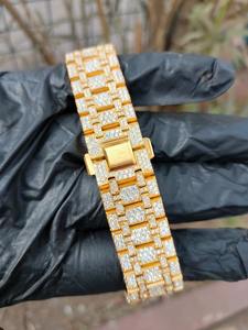 Reloj de Lujo para Hombre con Cristales de Zirconia, Acero Inoxidable, Movimiento Mecánico, Esfera de Cristal, para Negocios y Moda - Product Image 1