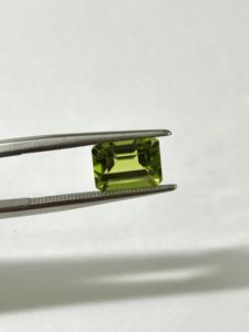 Pierres précieuses naturelles de péridot, émeraude octogonale, rectangulaire, facettées, non montées, pour la création de bijoux, olivine certifiée, 4x6, 5x7, 6x8, 7x9, 8x10 - Product Image 2