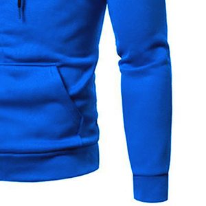ชุดวอร์มผู้ชายแบบมีฮู้ดคุณภาพพรีเมียมสำหรับฤดูหนาว ผ้าฝ้าย 100% ระบายอากาศได้ดี บริการ OEM รับผลิตตามแบบ ชุดกีฬาวิ่งออกกำลังกาย - Product Image 5