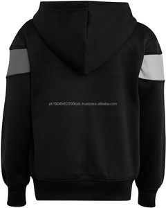 Men's Cotton Sweatshirt & Joggers Tracksuit Set Hip-Hop Streetwear Hood <b>Trousers</b> with Beaded Technics - Product Image 4
