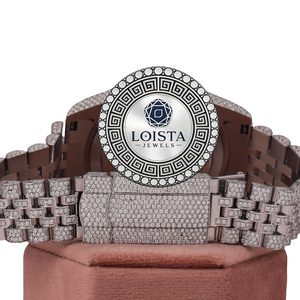 นาฬิกาข้อมือผู้ชายหรูหรา ดีไซน์เหนือระดับ สำหรับคนรักนาฬิกา ยี่ห้อ LOISTA รุ่นขายดี ผลิตแบบ OEM ODM ใช้เครื่องกลอัตโนมัติ ประดับด้วยเพชรโมอิสซาไนต์ - Product Image 4