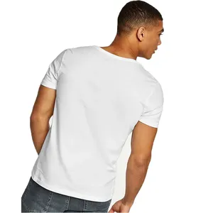 T-shirt d'entraînement en coton pour homme, col rond, épaules tombantes, grammage lourd 260 g/m², respirant, personnalisé, uni, style streetwear, coupe oversize - Product Image 3