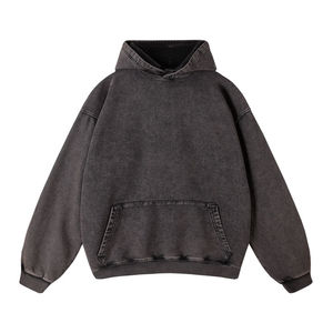 Sweat-shirt unisexe en coton 100% OEM, coupe classique, hiver, avec logo et design personnalisés, teinture unie - Product Image 3