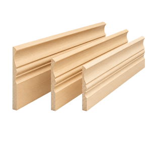 Molduras de Madera Sólida Elegantes, Molduras Decorativas de Madera Natural con Forma Personalizada para Coronas y Zócalos, para Interiores - Product Image 1
