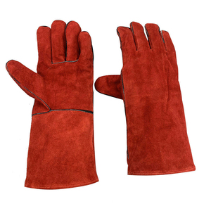High Quality Heavy Duty a Grade 14 Inch 16 Inch <b>Long</b> Hand Cowhide Leather Heat Resistant Mig Tig Welding <b>Gloves</b> - Product Image 1