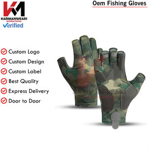 Gants de pêche durables pour hommes, paume renforcée, adhérence des doigts, rembourrage absorbant les chocs, tissu respirant à séchage rapide, imperméables - Product Image 6