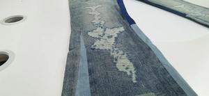 Jeans de mezclilla para hombre de talla grande 2026, 100% algodón, con pierna acampanada, rasgados, a la moda, estilo apilado. - Product Image 5