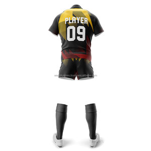 Vêtements de sport personnalisés maillots de rugby chemise ensembles d'uniformes service de conception gratuit vente en gros vêtements de sport sublimés adultes hommes humidité - Product Image 6