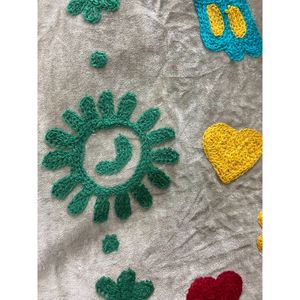 Hand Embroidered 100% Cotton <b>Velvet</b> <b>Jacket</b> <b>Women</b> Mandarin Collar Full Sleeve Floral Pattern Spring Bohemian Style Coat - Product Image 4