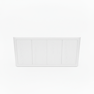 Buffet moderne à 4 portes en MDF à bords doux avec finition en chêne massif, design écologique - Product Image 1