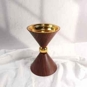 Quemador de incienso de latón antiguo con diseño de loto y mango de pavo real, tapa con recortes, para Dhoop Dani, incienso árabe Oud y soporte para carbón - Product Image 4
