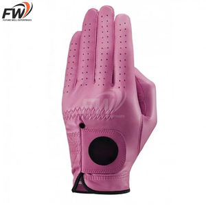 Gants de golf en peau de mouton personnalisés de haute qualité avec logo, main droite, respirants, doigts complets / cuir Cabretta intégral, adhérence stable - Product Image 1