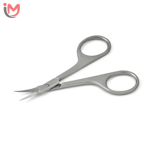 Ciseaux de manucure en acier inoxydable à lame courbée, outils de pédicure fins et précis pour le soin des cuticules, usage beauté, vente en gros OEM - Product Image 3