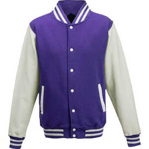 Veste universitaire de baseball haut de gamme pour homme, style bomber, couleur unie, décontractée, pour le collège et le lycée - Product Image 5