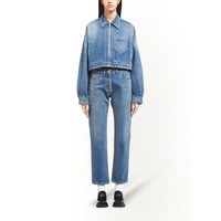 Chaquetas Vaqueras de Algodón Lavado Ecológicas y Transpirables para Mujer, Estilo Urbano para Otoño y Primavera, Corte Regular