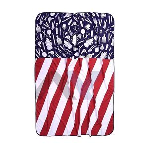 Capa de peluquero con bandera americana Vintage, diseño personalizado, capa de estilista Premium, salones elegantes, barberías - Product Image 1