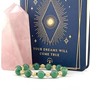 Pulsera de Resina con Cuentas de Aura Esmeralda, Joyería Elástica Hecha a Mano, Artesanía Elegante de Resina, Regalo para Mujer - Product Image 6