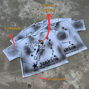 T-shirt décontracté 100 % coton, coupe oversize, effet délavé soleil, couleur unie, impression sérigraphique personnalisée, style streetwear vintage, fabricant OEM en gros - Product Image 1