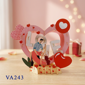 Carte pop-up 3D personnalisée tendance pour couple, découpée au laser, artisanat en papier fait main, cadeaux de mariage, artisanat de Hanoï, Thanksgiving - Product Image 6