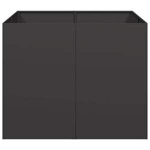 Grand bac à plantes carré durable en acier laminé à froid noir - Pots et jardinières - Product Image 4